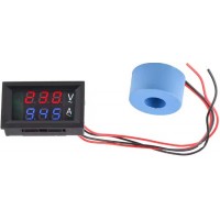 Όργανο πίνακα LED 100-300V AC / 0-100A μαύρο